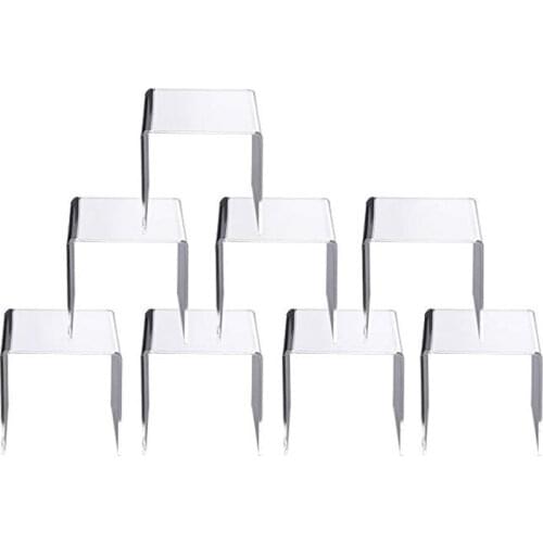 8 Pcs Transparent Acrylic Display Stand Jewelry Display Stand Doll Storage Rack Display Tool Figurines Display