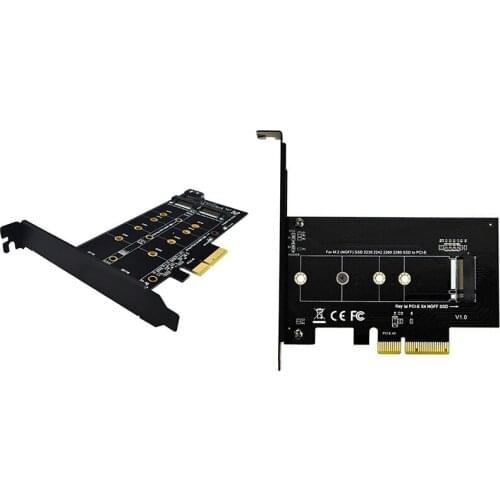 M.2 PCIe Adapter M2 NGFF SSD NVME M Key SATA-Based B Key to PCI-E 3.0 X4 X8 X16 2230-2280 Size M.2 Ssd Controller