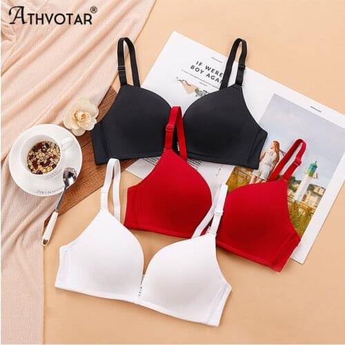 Deep V Push Up Bra Women Seamless A B Cup Bralette Wireless Brassiere Lingerie Sexy Beautiful Back Bra Underwear