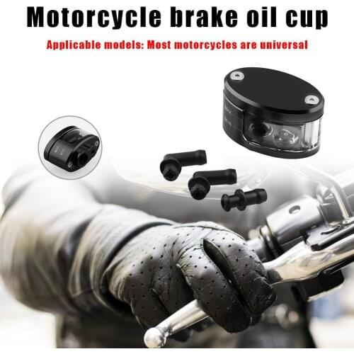 CNC Aluminum Alloy Motorcycle Brake Clutch Master Cylinder Fluid Reservoir Tank Applicable to Honda CBR600 Yamaha FZ1 FZ6