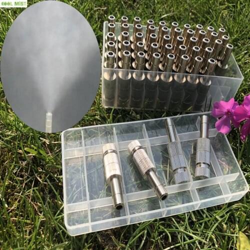 S022 Slip Lock Nozzles Low Pressure Quick-connect Sprayer 6mm With Filter 0.1mm-0.6mm Orifice for Plant Watering Mist Cooling
