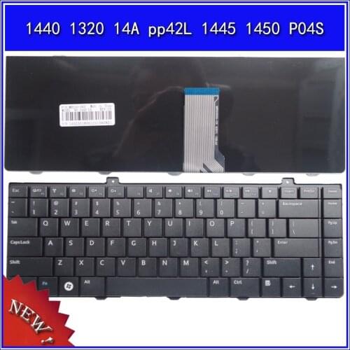 Laptop Keyboard for DELL Inspiron 1440 1320 14A pp42L 1445 1450 P04S Notebook Replace Keyboard