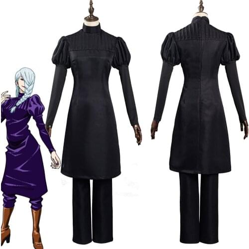 Jujutsu Kaisen Cosplay Anime Mei Mei Costume Uniform Dress Suit Halloween Carnival Pants Dress Full Suits