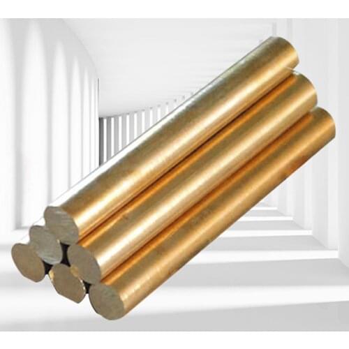 Brass Round Bar Rod Solid Round Rods Wire Stick Gold for Repair Welding Brazing Soldering Dia. 15-32mm Length 200mm