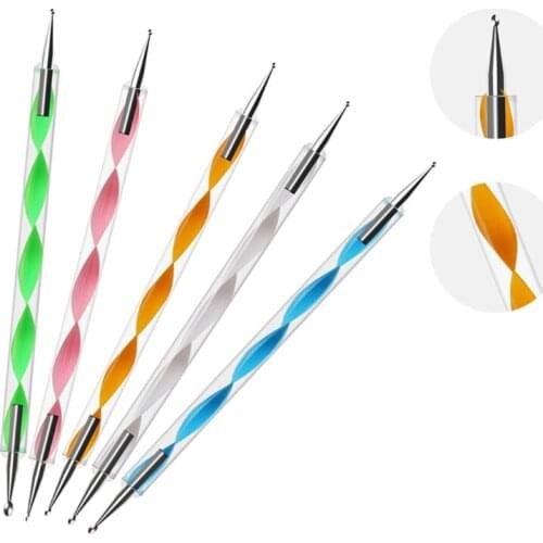 27RC Nail Art Tools Decoration Kit Sequins Foil Flakes with Tweezer Paint Pen Brush