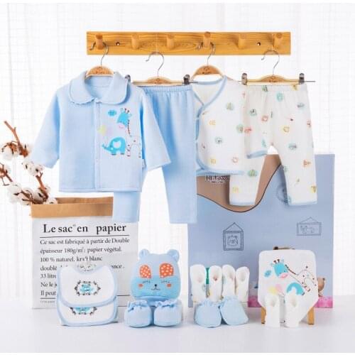 Newborn clothes baby girl clothes ropa de bebe vetement bebe fille 18 pcs babys set baby boy clothes roupas de bebe menina sale