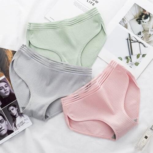Skin-Friendly Underpants Lady Panties For Womens Cotton Briefs Panties Low Waist Soft Female Underwear Underpants