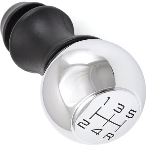 FaroeChi 5 Speed Stainless Steel Manual Gear Shift Knob VTS Sports Lever HandBall For Peugeot 106 206 306 406 107 207 307 308