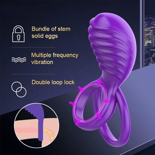 Semen Lock Ring Delayed Ejaculation for Men 12 Modes Lock Sperm Vibrator Male Chastity Device USB Charging Lock Ring Sex Toys