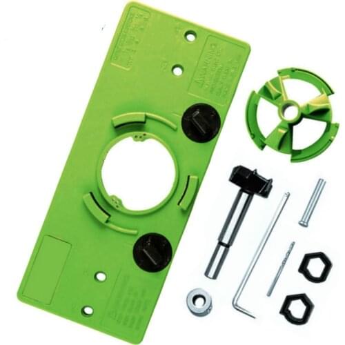 Concealed 35MM Cup Style Hinge Jig Boring Hole Drill Guide W/ Forstner Bit Woodworking Cutter Carpentery DIY Tools Hole Puncher