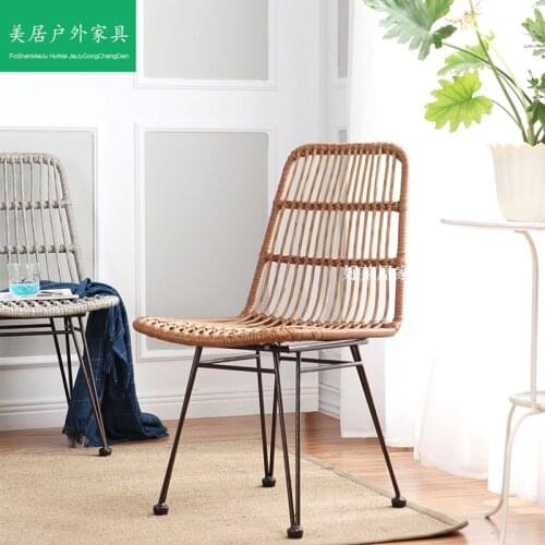 Cane chair creative garden contracted modern family living room leisure balcony designer