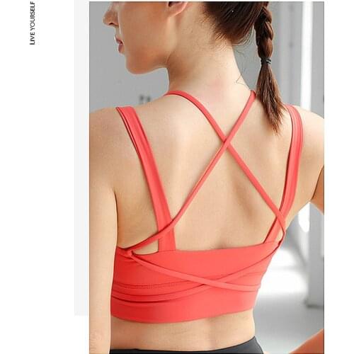 Womens Tube Top Women Sports Bra Crop Sport Tops Female Sneakers Gym Cropped Bralette Active Underwear Without Bones For Girls