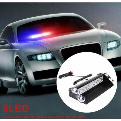 Universal Car Truck Emergency Strobe Light 12V Led Police Lights with 8 Flashing Modes