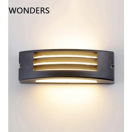 Nordic Outdoor waterproof aisle staircase balcony decoration LED waterproof wall lamp Simple Outdoor courtyard garden wall lamp