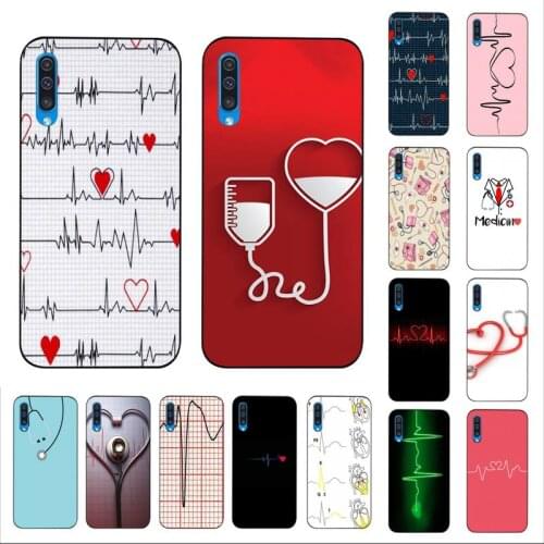 Yinuoda Nurse Medical Medicine Health Heart Soft black Phone Case for Samsung A10 20s 71 51 10s 20 40 50 70 A30s cover