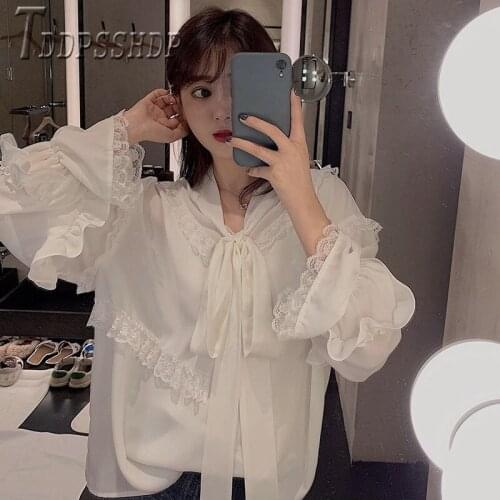 2020 New Design Women Chiffon Blouse Spring Long Sleeve Female Blouses