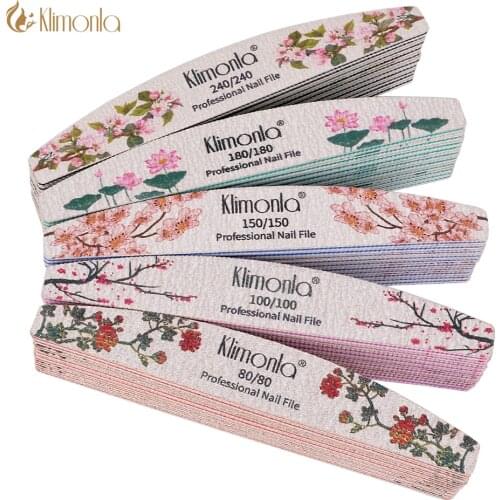 3/5/10pcs lot New Nail File Flower Printed Nail buffer Colorful Lime a ongle 80/100/150/180/240 Professional Manicure Tools