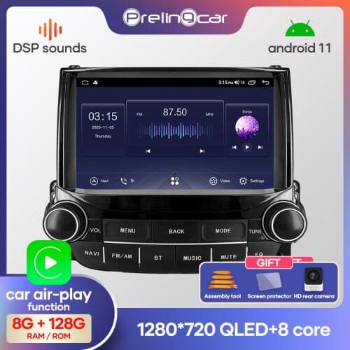 Prelingcar Android 10.0 System Car IPS Touch Screen Stereo For Chevrolet Malibu player Stereo with buttons navigation system