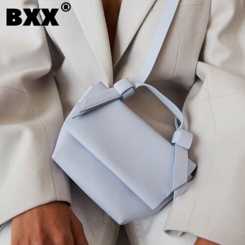 [BXX] Womens Single Shoulder Crossbody Bag All-match Flap 2021 Mini Brand Designer Tide Female Fashion PU Leather Package HG644