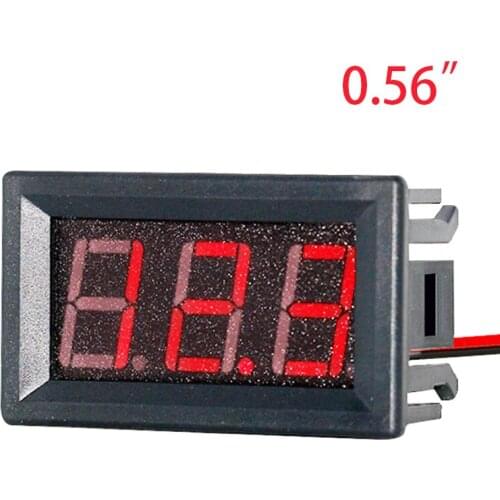 Digital Voltmeter DC 4.5V to 30V Digital Voltmeter Voltage Panel Meter Red For 6V 12V Electromobile Motorcycle Car
