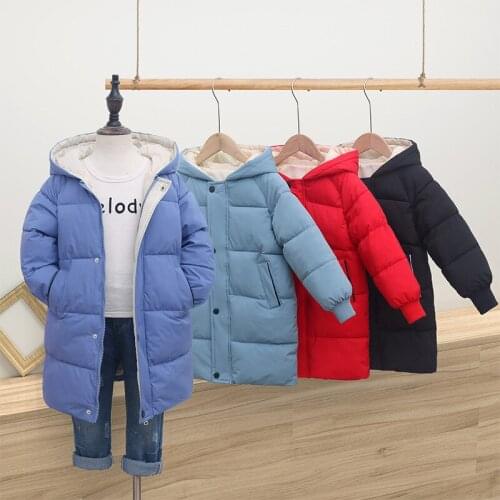 Childrens Winter Jacket Girls Boys Unisex Thick Warm Coat Kids Winter Clothes Parka Hooded Outerwear