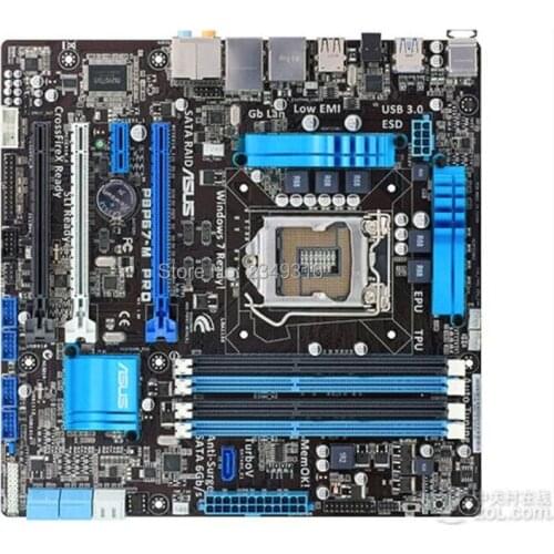 For ASUS original motherboard P8P67-M PRO DDR3 LGA 1155 boards 32GB USB2,0 USB3.0 SATA3.0 Desktop motherboard