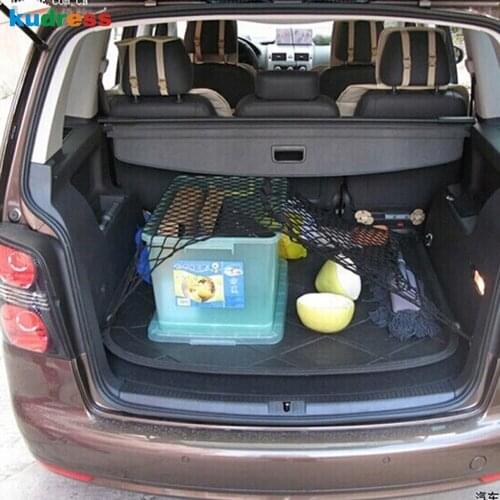 For Volkswagen Golf 6 GTI CC Touran For Skoda Octavia Nylon Rear Trunk Cargo Luggage Net Holder Boot String Mesh Elastic Storage