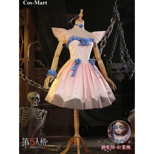 Game Identity V Vera Nair Cosplay Costume Perfumer Fashion Gorgeous Pink Formal Dress Female Activity Party Role Play Clothing
