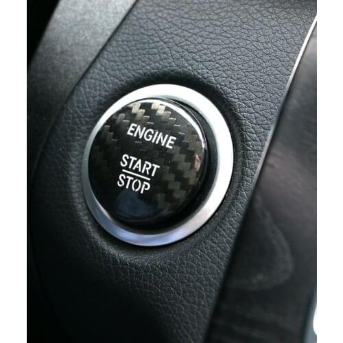 For Mercedes Benz GLE ML Class W166 250 300 320 GLE350 400 ML450 550 63 S Carbon Fiber Start Stop Button Cover Ignition Key Trim