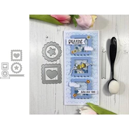 Small Frame Metal Cutting Dies Stencils Small Frames Of Square&Round Die Cut For Card Making DIY New 2020 Crafts Cards