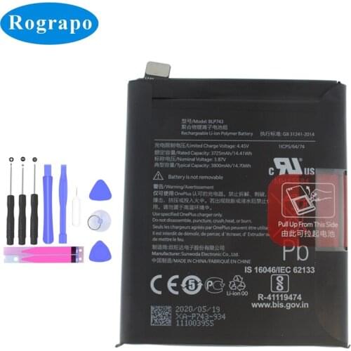 Original BLP743 BLP745 One plus 7T Pro Replacement Mobile Phone Battery For Oneplus 7T 7TPro With Tools