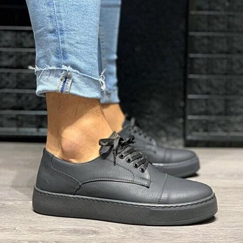 Knack Daily Shoes 050 Black (Black Base) mens Seasonal Comfortable Orthotic Insole Sneaker Spring and Summer Fashion Sport Lace-Up