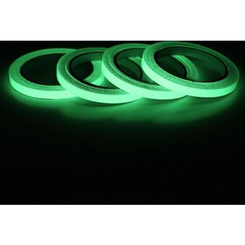 10MM 3M Luminous Tape Self-adhesive Tape Night Vision Glow In Dark Safety Warning Security Stage Home Decoration Tapes