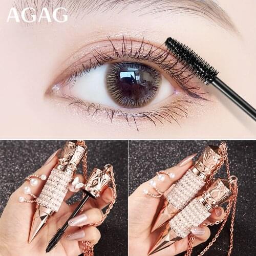 AGAG Scepter 4D Silk Fiber Lashes Eyelash Mascara Quick Dry Waterproof Thick Lengthening Long-Lasting Eyelash Extension Mascara
