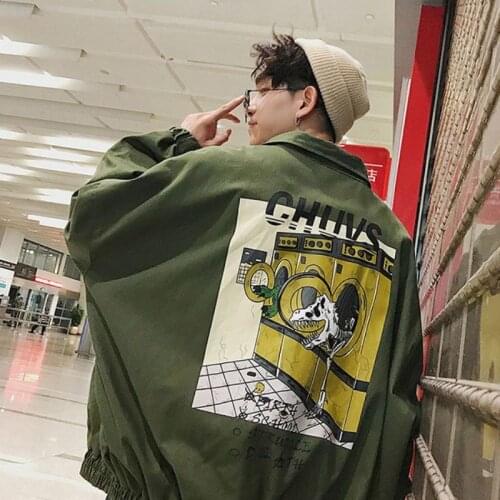 2021SS Street Hip Hop Baseball Uniform Lovers Jacket Korean Trend Cargo Techwear Jacket Men Women Unique Campus Cool Wear Tops