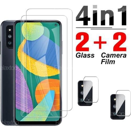 4 in 1 Camera Protector Glass For Samsung Galaxy F52 5G On Samsun F 52 6.6" SM-E5260 Transparent Protective Phone Screen Film