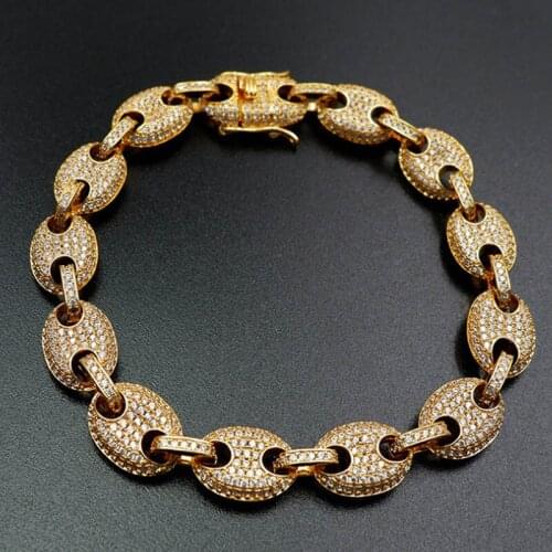 Zlxgirl jewelry high quality full mirco paved zircon wedding bracelet fine women bangle gifts Dubai gold color bracelet bijoux