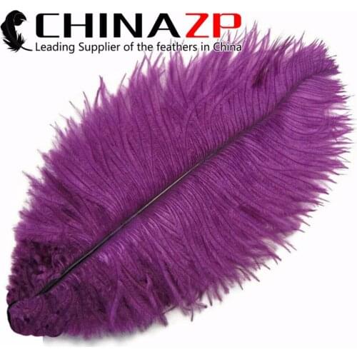 CHINAZP Factory 100 piece.lot Smooth Fluffy Royal PURPLE Wholesale Ostrich Drabs Feathers Bulk Sale