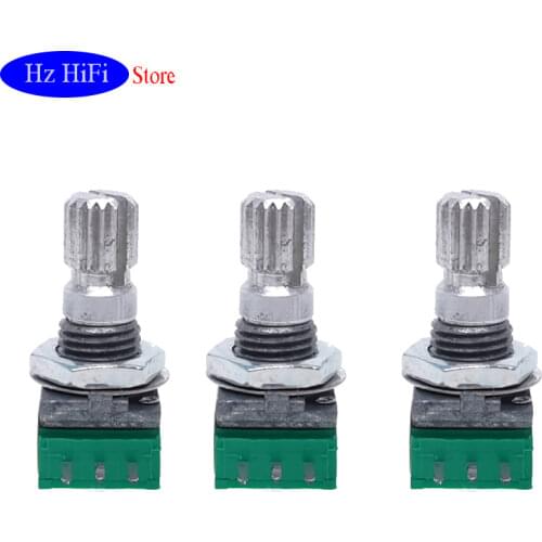 2PCS High GRADE R09-B-15 1K 5K 10K 20K 50K 100K 500K audio amplifier amp volume Rotary Potentiometer