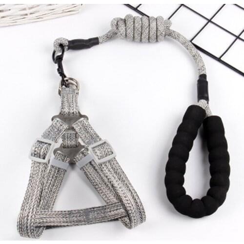 5PCS / LOT Dog Traction Rope Dog Walking Lead Leash Foam Cotton Handle Pet Adjustable Chest Straps