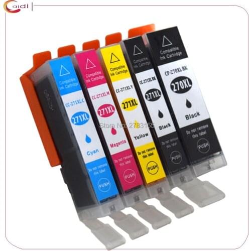 5Pack Compatible PGI-270BK C LI-271 ink cartridge for canon PIXMA MG5720 MG5721 MG5722 MG8620 MG8621 MG8622 Printer