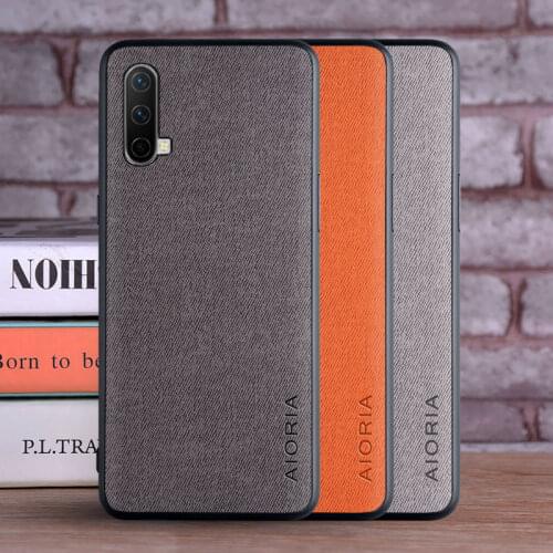 Case for OnePlus Nord CE 5G Core Edition 5G coque Luxury textile Leather skin soft TPU hard phone cover for Oneplus Nord CE Case