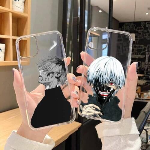 Tokyo Ghoul Phone Case Transparent soft For iphone 5 5s 5c se 6 6s 7 8 11 12 plus mini x xs xr pro max