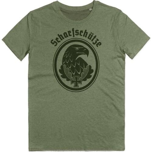 Wehrmacht Scharfschuetzen Marksman Snipers Badge T-Shirt. Summer Cotton Short Sleeve O-Neck Mens T Shirt New S-3XL