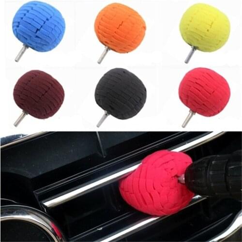 Car Wash Buffing Sponge Ball Finishing Buff Polish Pad Motorcycle Car Wheel Hub Care Polishing Cleaning Tool Accessories
