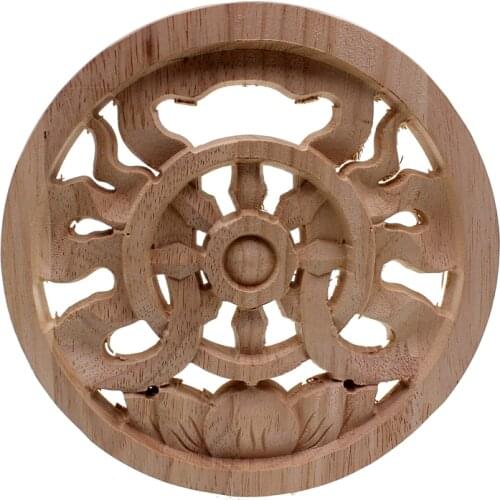 Circular Puzzle Unfinished Wooden Letters Pieces Model Making Wood Crafts Vintage Home Decor Decoration Accessories Figurine