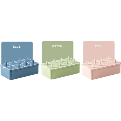 Square 8-grid Ice Cube Tray Kitchen Mini Ice Container for Freezer Separate Design Ice Moulds Popsicle Ice Lolly Sticks