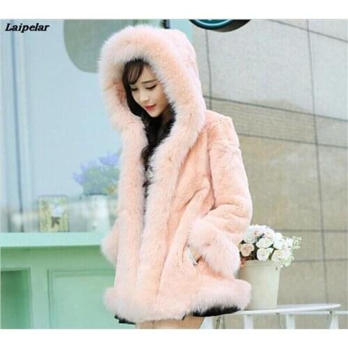 Laipelar Pink Fur Coats