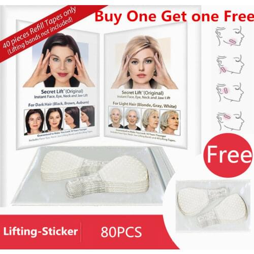 Face Neck Lifting Stickers Invisible V-Shape Slimming Face Lift Tools Lines Neck Chin V Face Shape Lifting Tapes With One Free