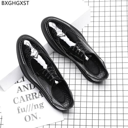 Black Casual Business Shoes Men Luxury Designer Shoes Men High Quality Elegant Shoes for Men 2021 Zapatos De Hombre Chaussure
